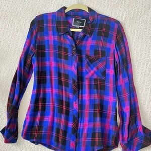 Rails plaid button down - size Medium